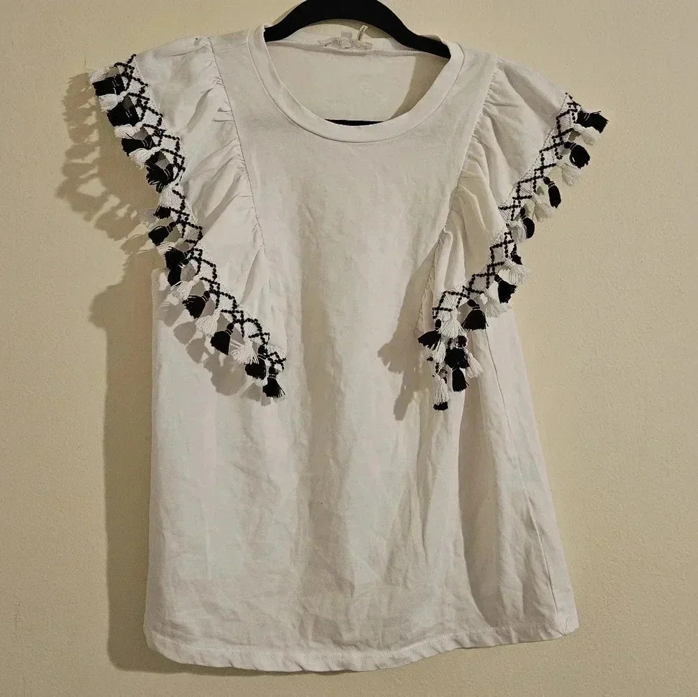 Free the Roses Embellished Top